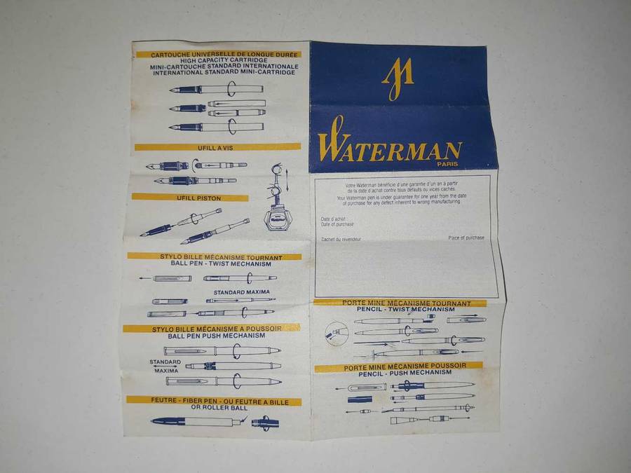 Vintage Waterman fountain pen with 18k tip