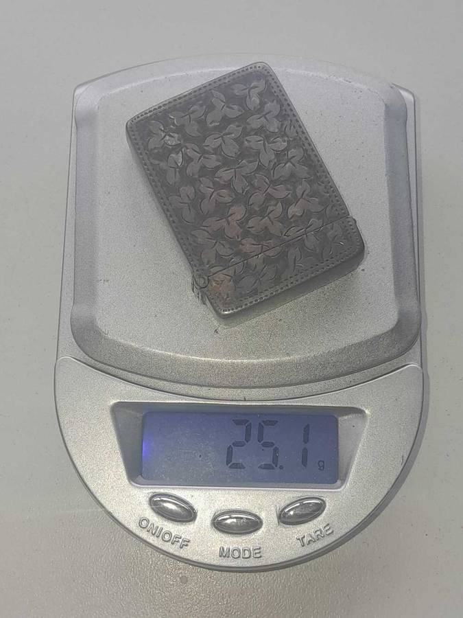 VIintage Sliver match box