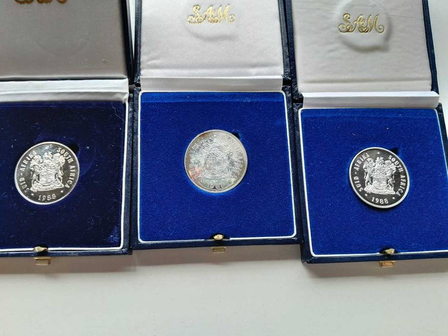 Proof Coins X3 ONE BID FOR ALL