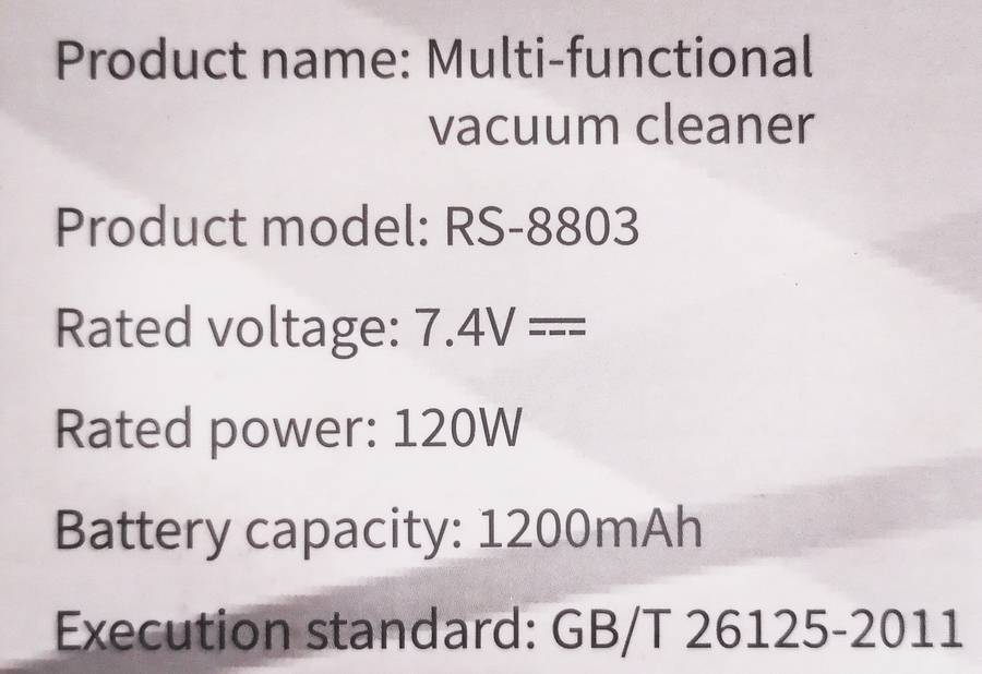 Rechargeable Cordless Vacuum Cleaner