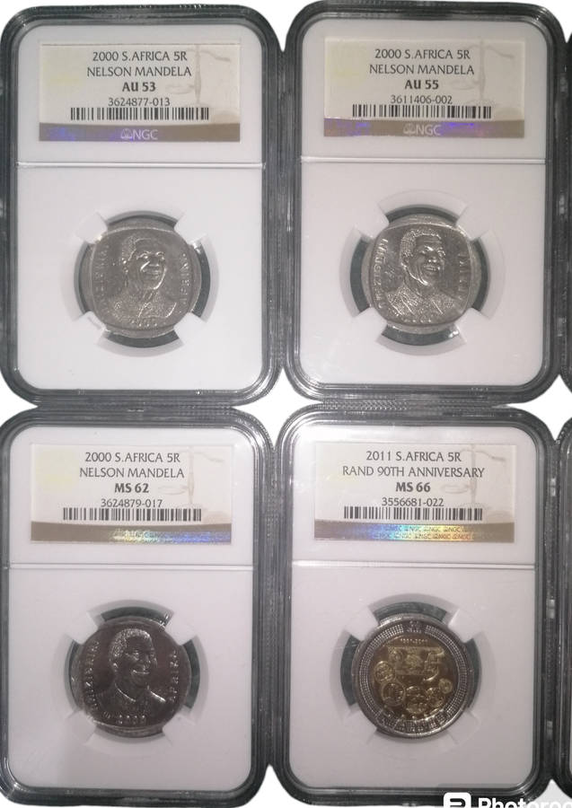 NGC Graded R5 Coins x 8