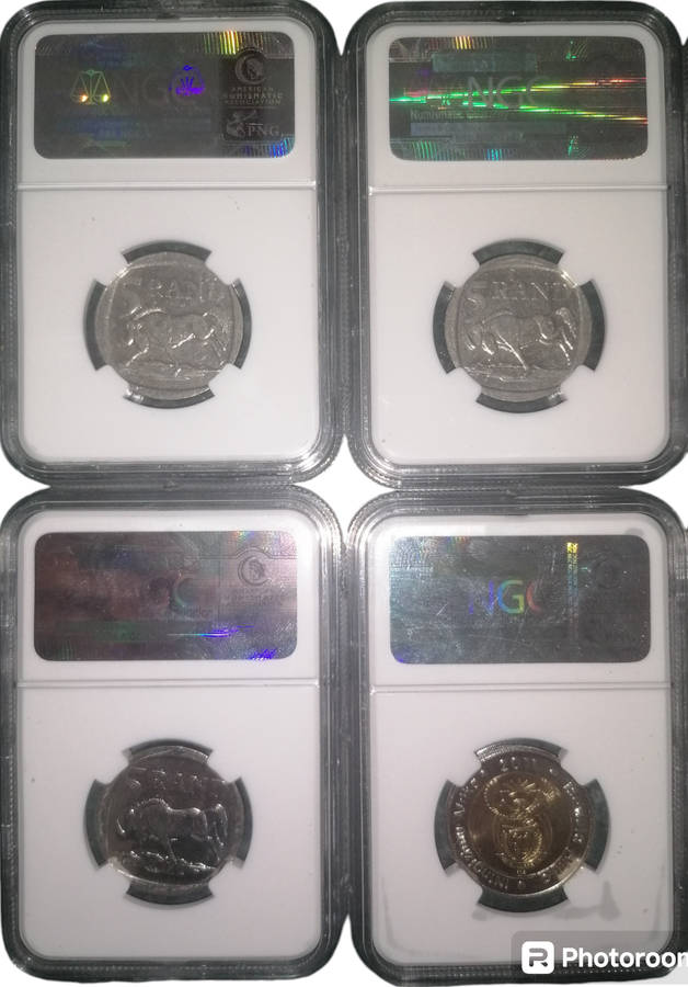 NGC Graded R5 Coins x 8