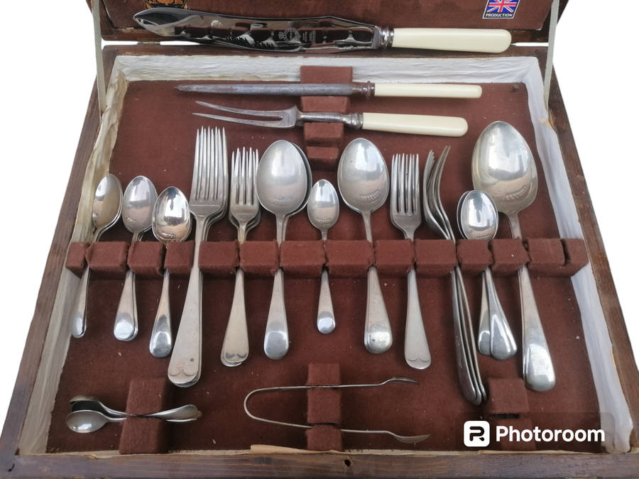 49 Piece All British Sheffield Cutlery Set