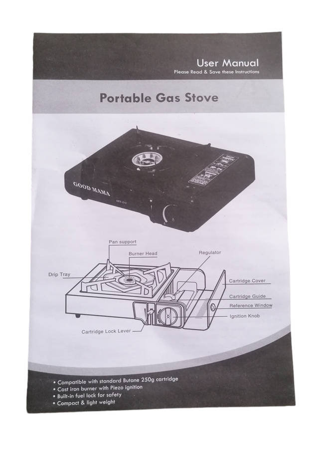 Portable Gas Stove + 2 Refills & Carry Case
