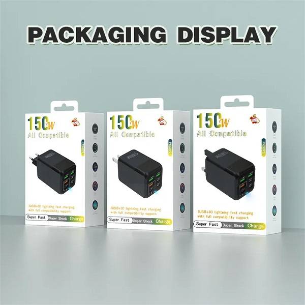 Portable 150W Super Fast Charger 3 Usb Ports And 3 Pd Ports