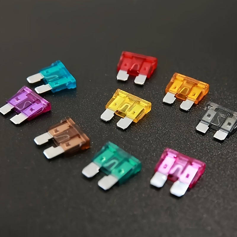 Durable 100 Piece Premium Medium Blade Automotive Fuse Combo Kit - Universal Fit For Cars, Trucks An