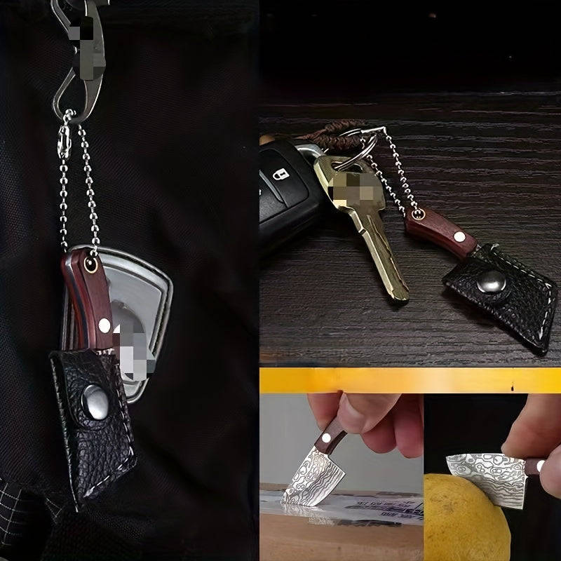 Mini Stainless Steel Keychain Knife With Cover