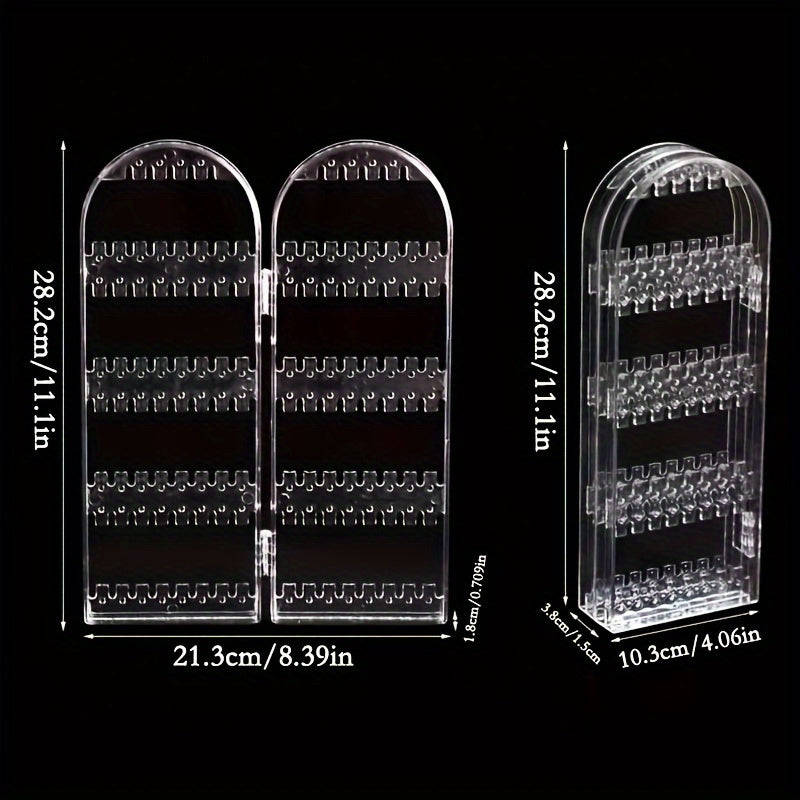 Convenient Foldable Jewelry Display Stand Two-Door Jewelry Display Stand