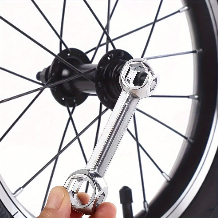 1pc Zinc Alloy 10 In 1 Multi-Size 6-15mm Hex Allen Wrench Male Bicycle Repair Tool Set