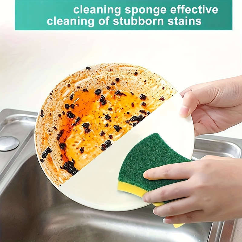 8-Pack Of Premium Double-Sided Kitchen Cleaning Sponges