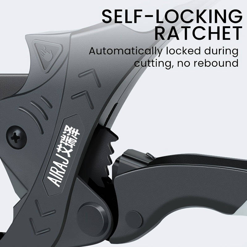 1x Airaj Heavy Duty Ratchet Pvc Pipe Cutter