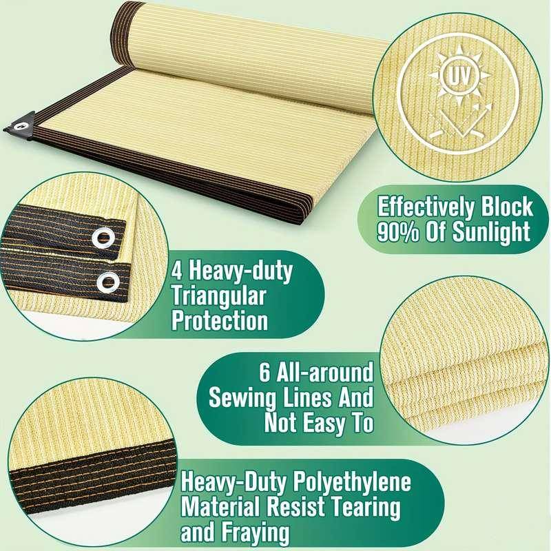 1 Yellow Pvc Balcony Privacy Screen