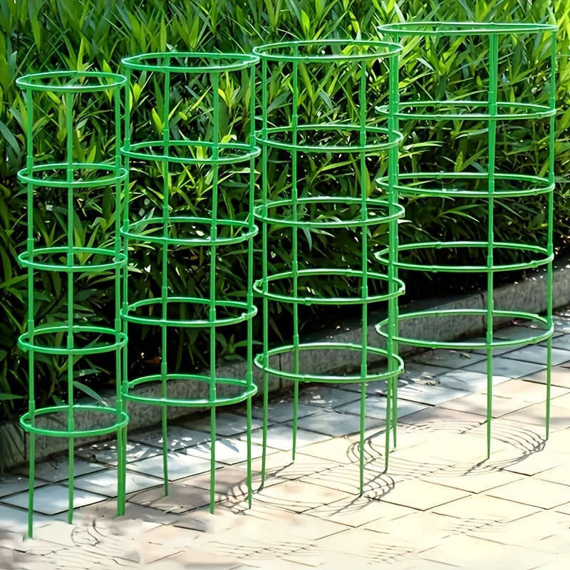 60-Pack Stackable Plastic Plant Support Rings