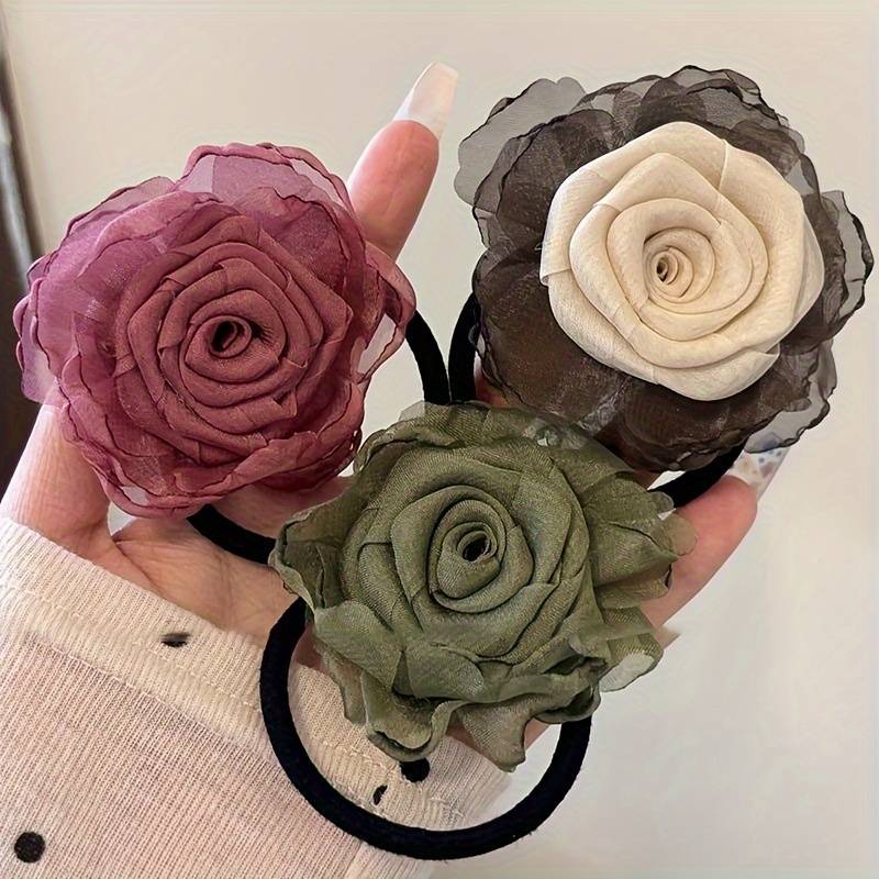 1pc Dried Rose Hair Tie