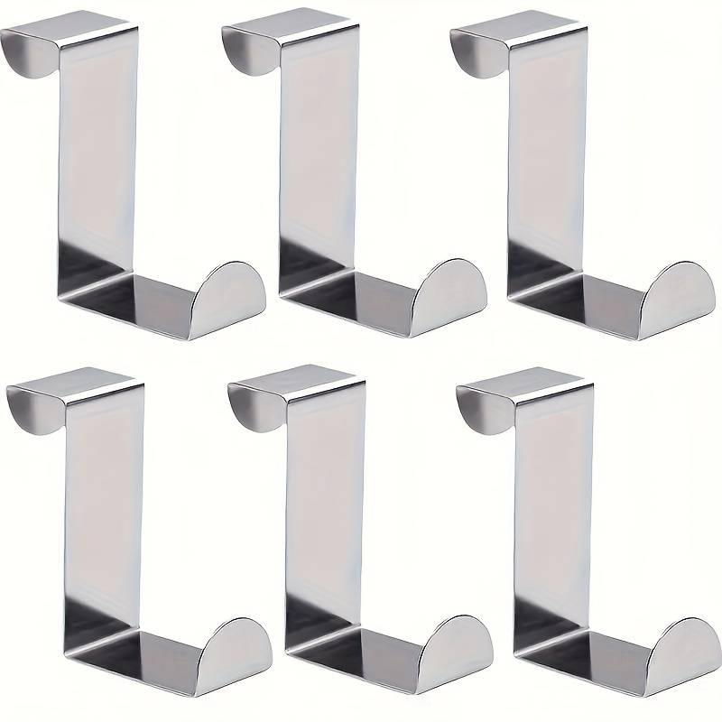 3pcs Stainless Steel Over-The-Door Hooks