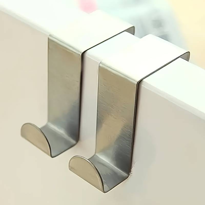 3pcs Stainless Steel Over-The-Door Hooks