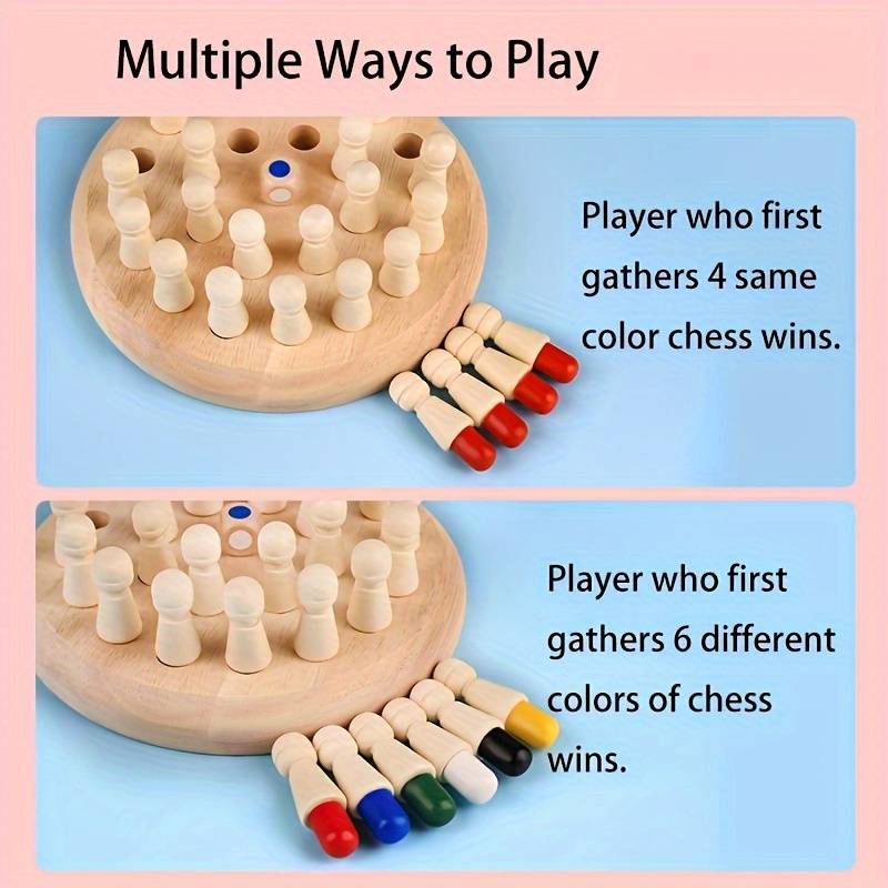 Wooden Memory Match Game