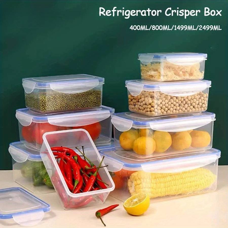 Leak-Proof Plastic Food Storage Containers