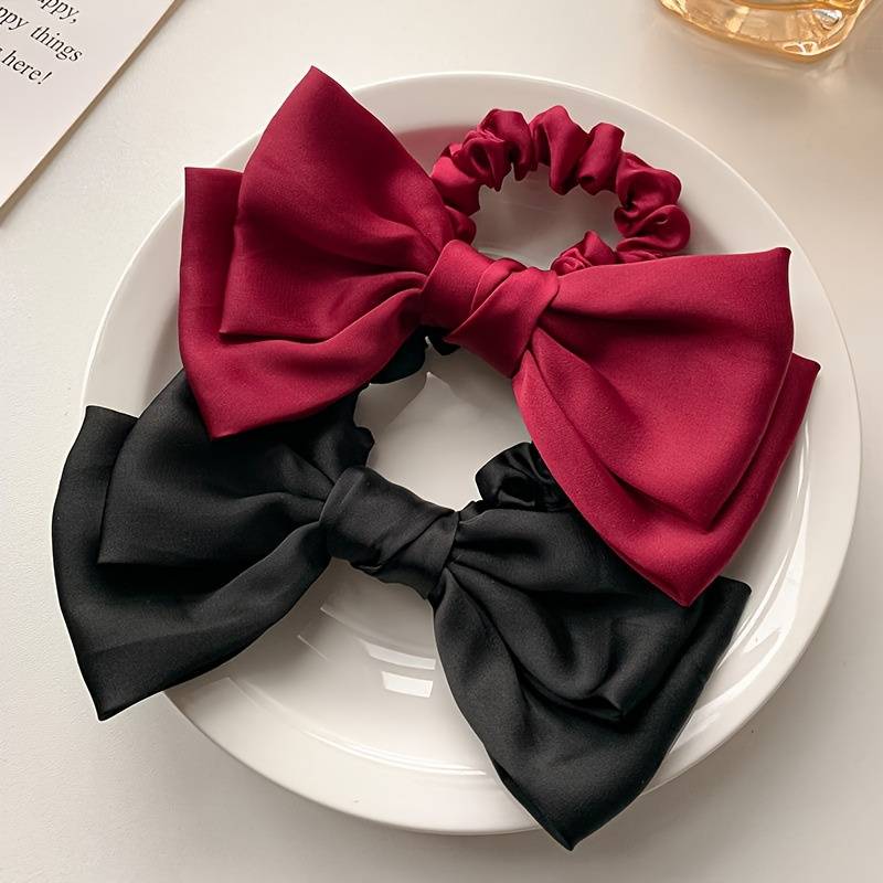 Elegant Bow Hair Ties for Women