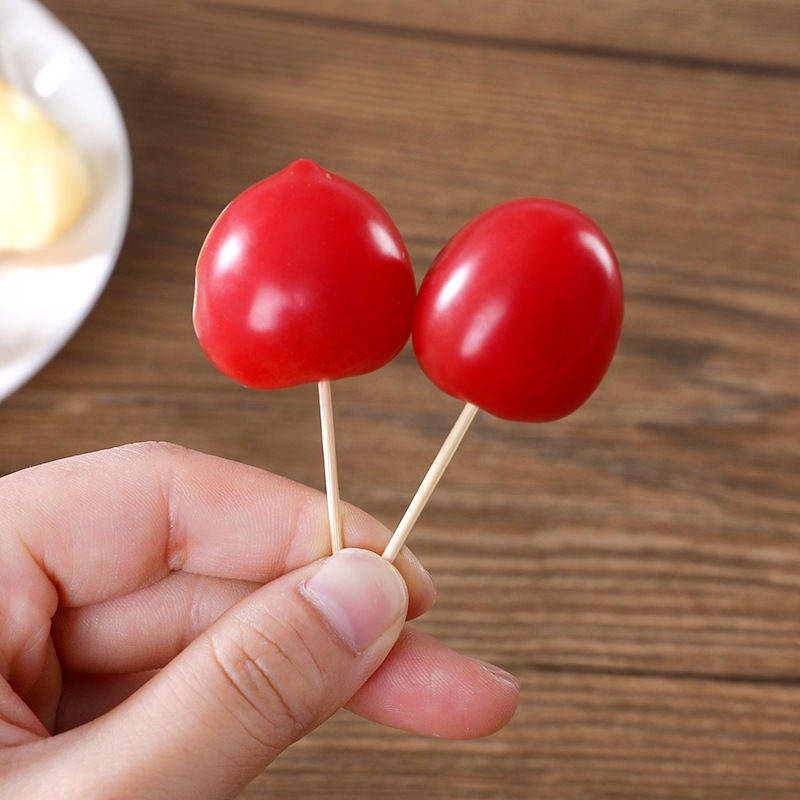 Natural Bamboo Double-headed Thin Toothpicks
