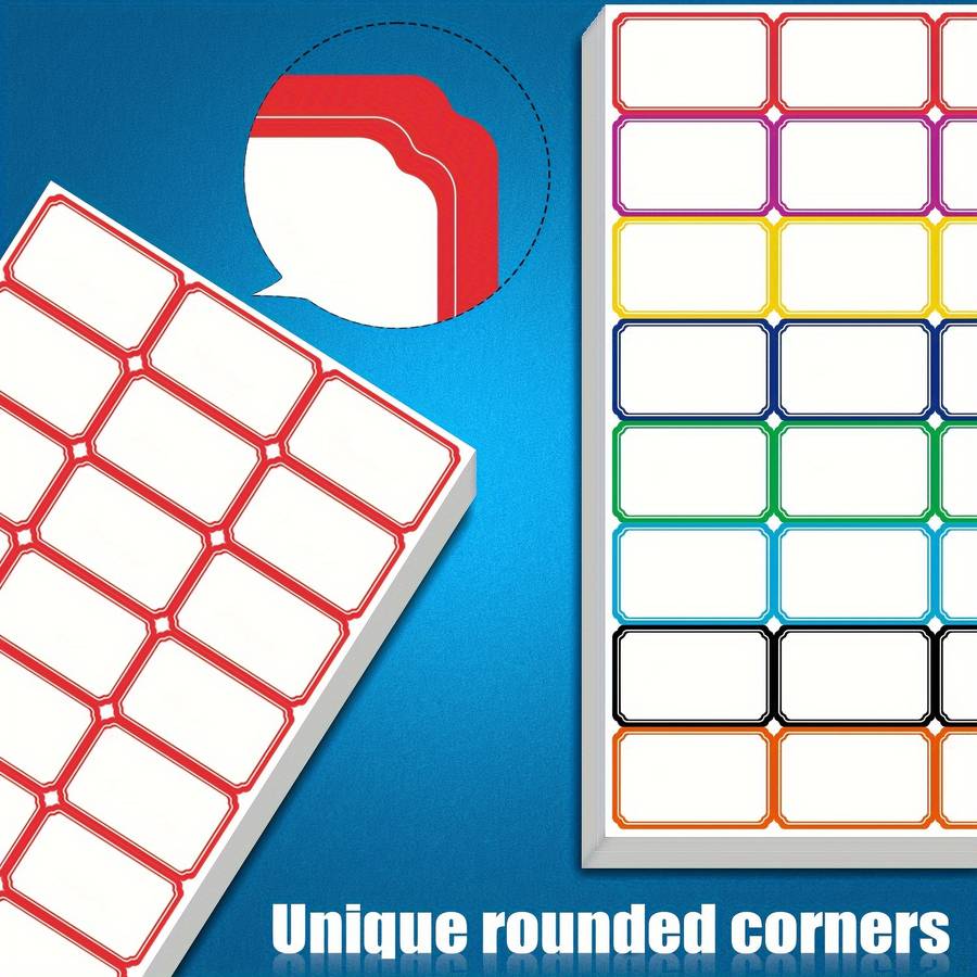 1200 Labels 8 Colors Blank Writable