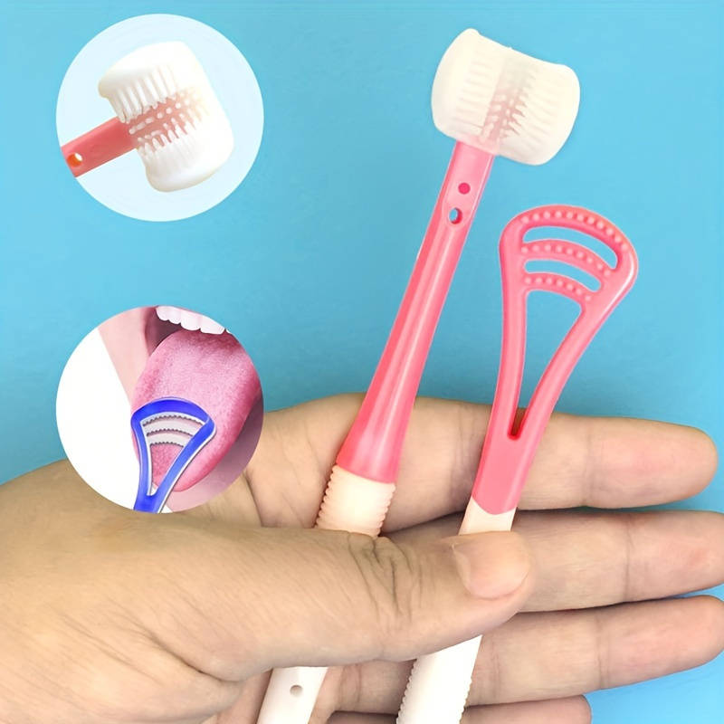 3-Sided U-Shape Silicone Toothbrush