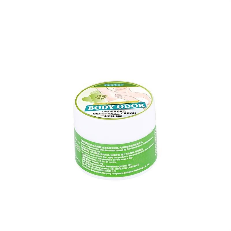 Sweat odor control cream