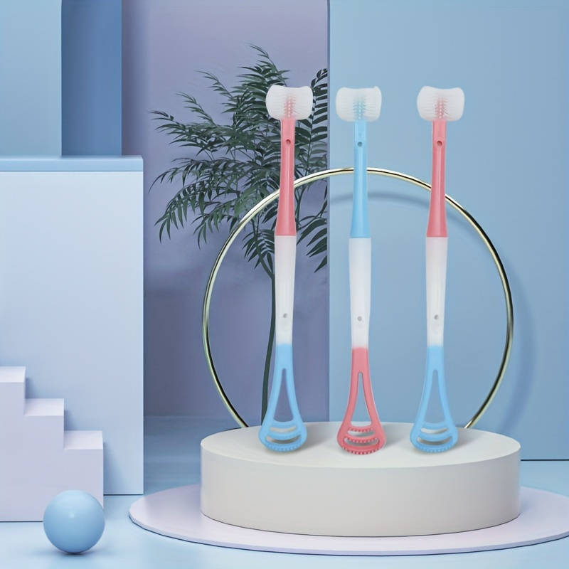 3-Sided U-Shape Silicone Toothbrush