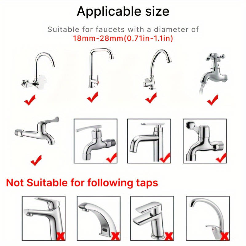 1pc PVC Universal Faucet Sprayer Attachment