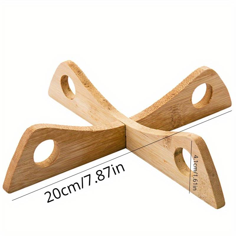 Bamboo Pot Rack with Insulated Cup