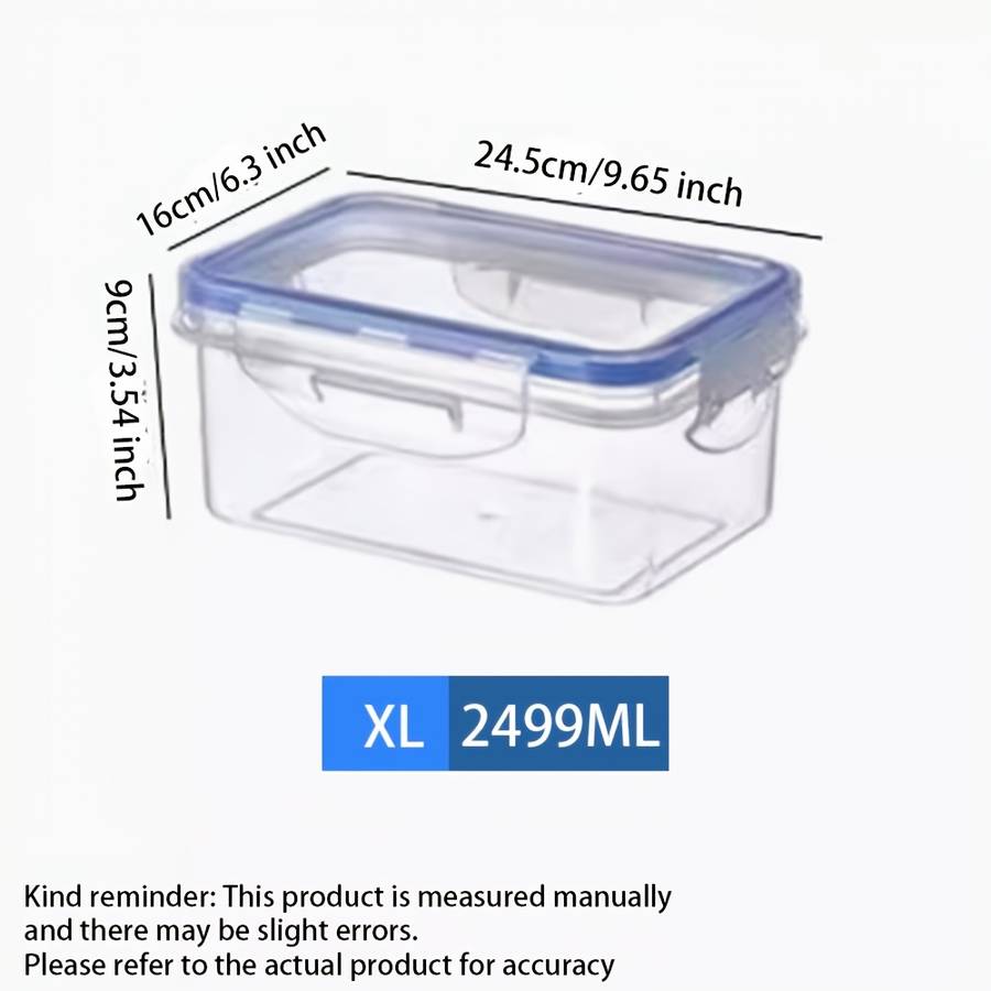 Leak-Proof Plastic Food Storage Containers