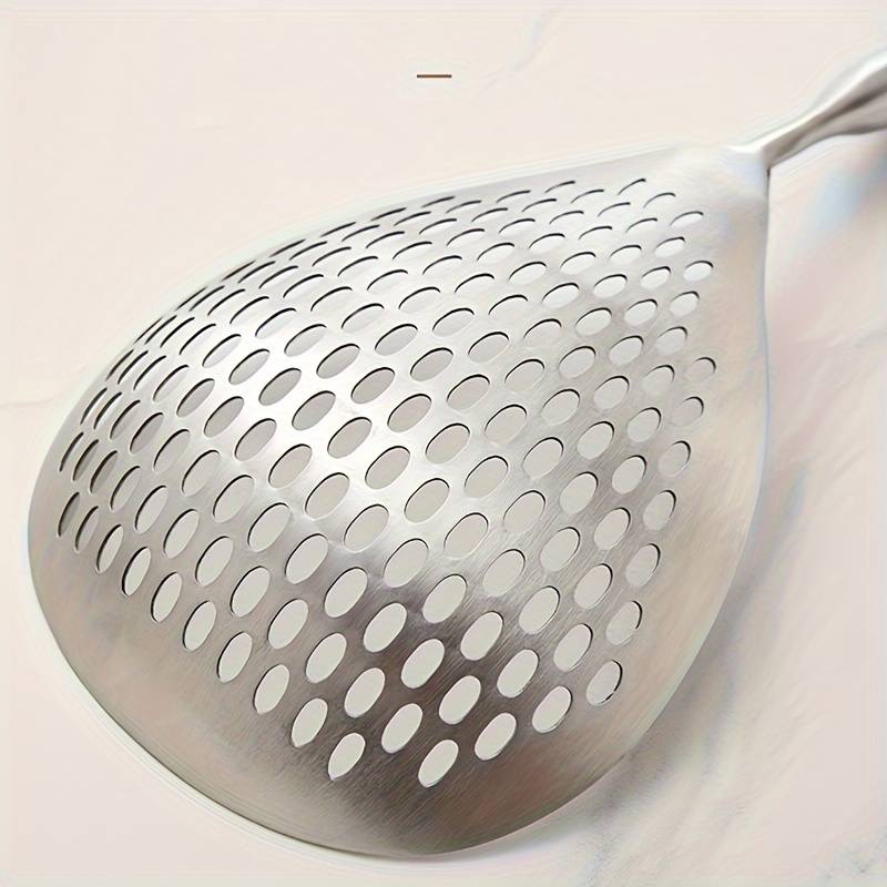 1pc Large Stainless Steel Colander Skimmer