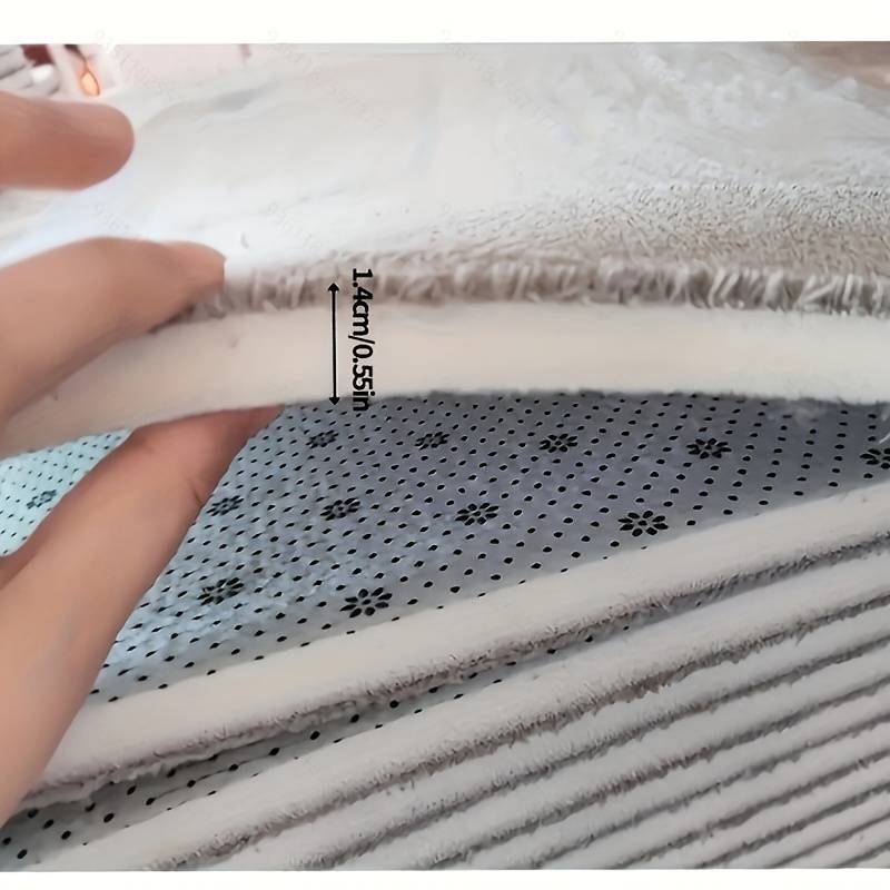 3pcs Soft Coral Fleece Bath Rug Set