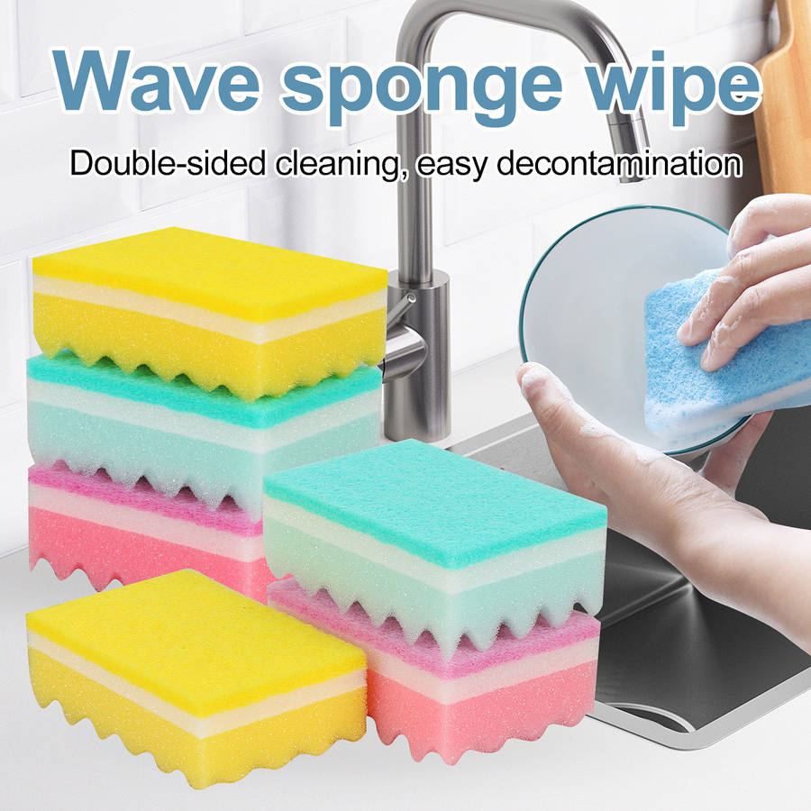 5pcs Colorful Magic Sponge Dish Towels