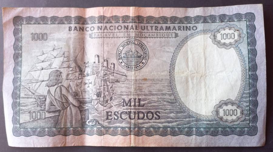Mozambique 1000 Escudos 1972
