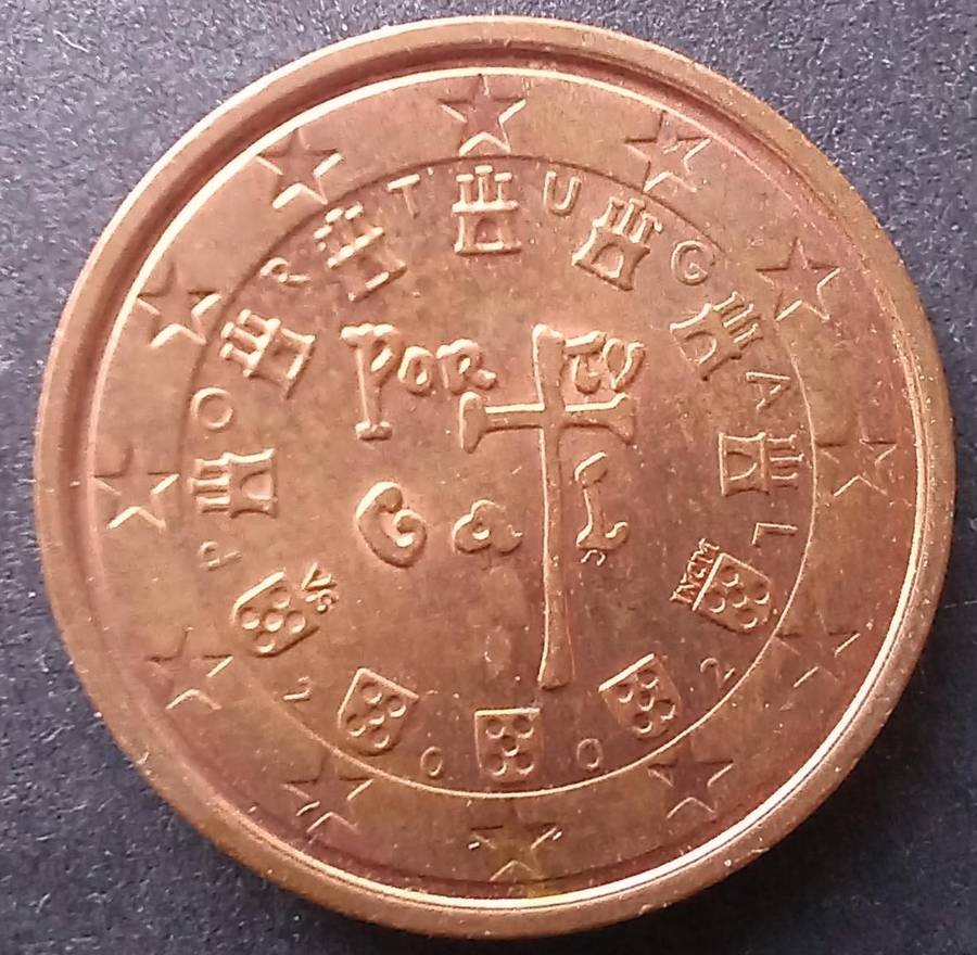 Portugal 2002 2 Euro Cent