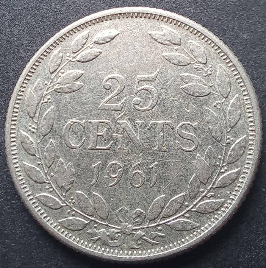 Liberia 1961 25 Cents