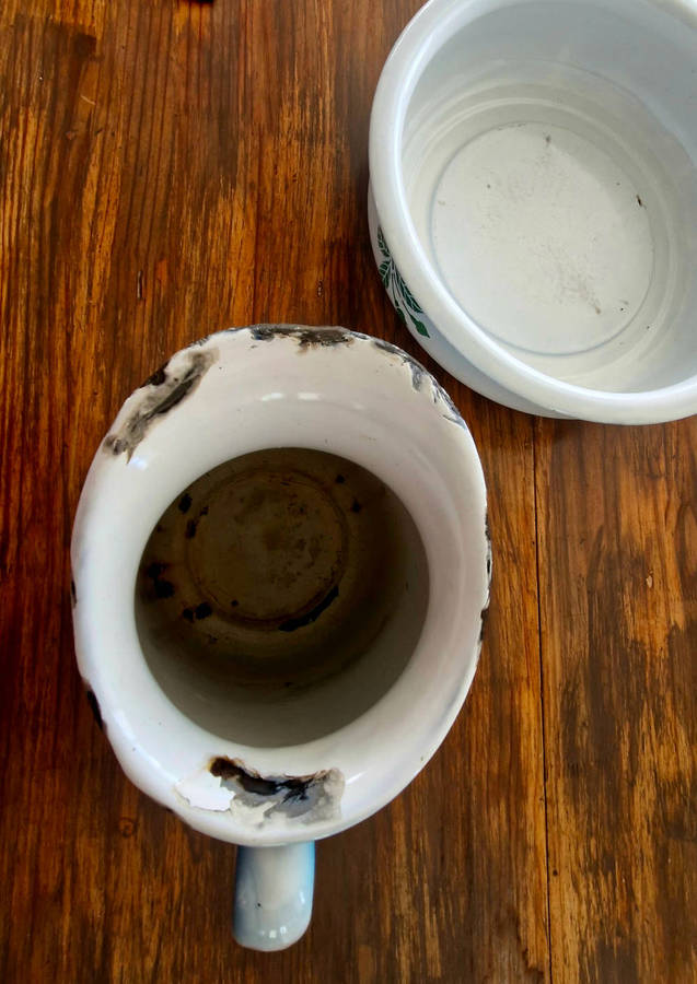 Enamel Wash basin and Pitcher