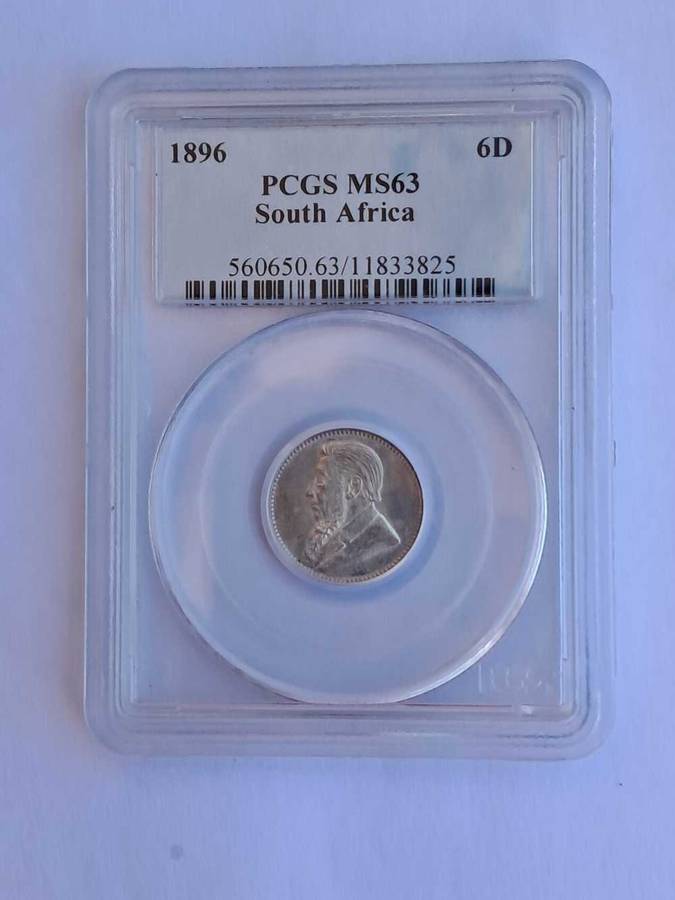 1896 Zar 6D. PCGS MS 63