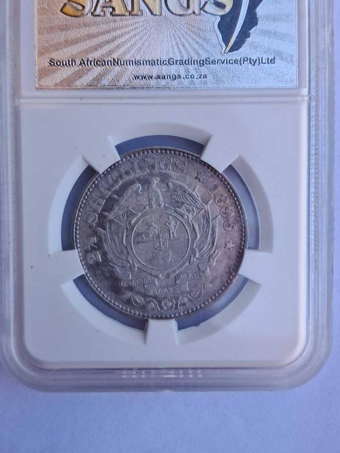 1896 2.5 Shilling AU 55