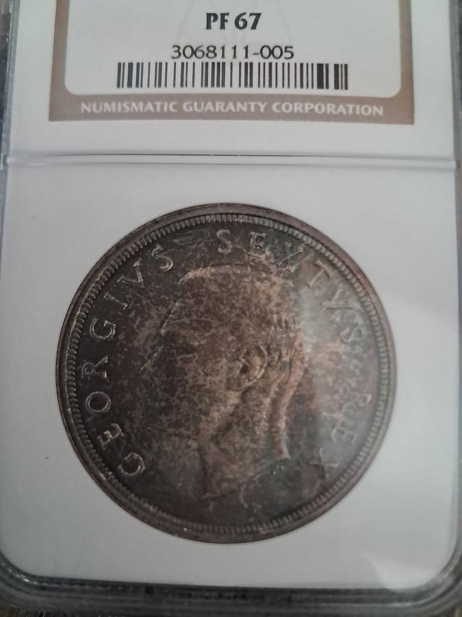 1948 5 Shillings. Very highly graded by the NGC. PF67!
