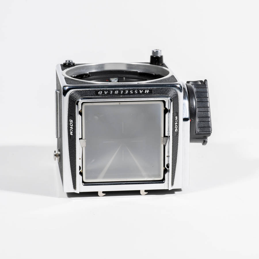 Hasselblad 501 CM with CF 80mm f2.8 lens and film backs