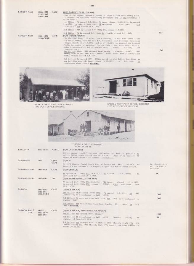 The Encyclopedia of South African Post Offices and Postal Agencies by Ralph Putzel - VOLUMES 1 to 4
