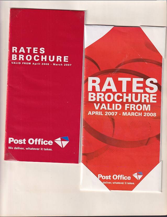 SA Post Office rates booklets collection 1986 to 2008 (not all scans shown)