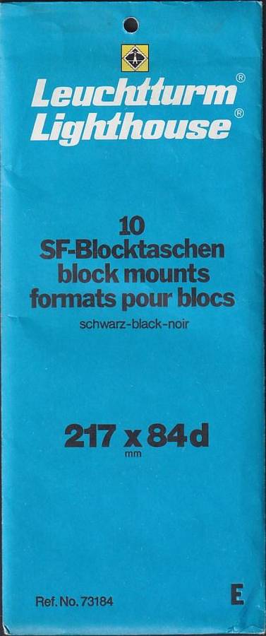 Lighthouse mounts for blocks 217mm x 84mm (black)