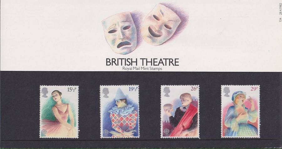 GB 1982 British Theatre presentation pack no. 134