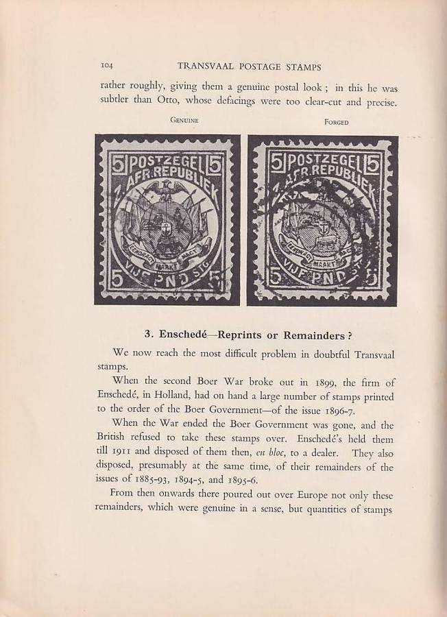 TRANSVAAL Postage Stamps (with the 12 colour plates), by Curle and Basden