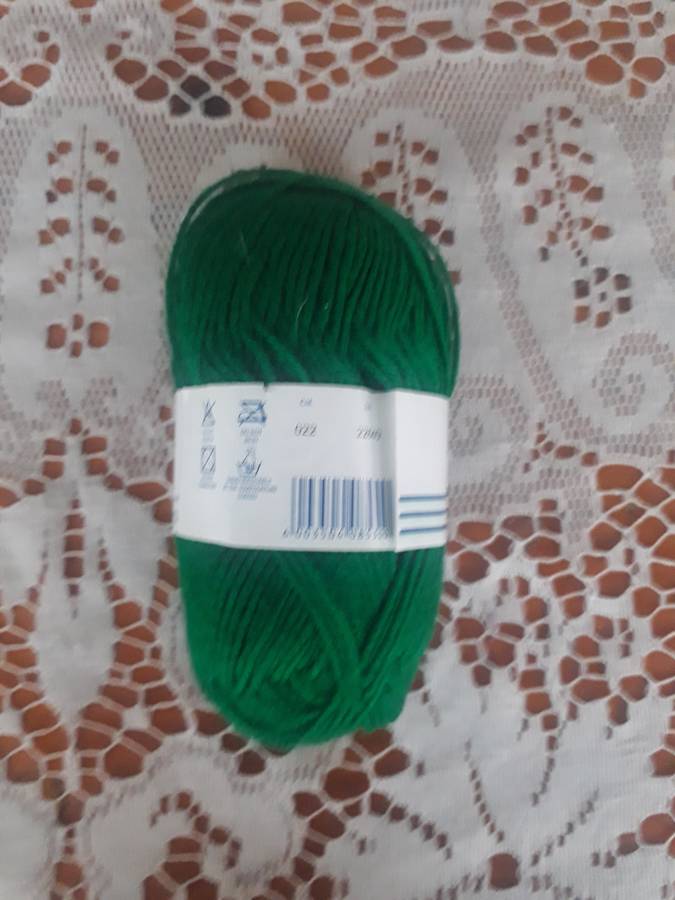 KNITTING WOOL/YARN - ELLE MIRAGE 4 PLY 25G - EMERALD GREEN - COL 022 - NEW