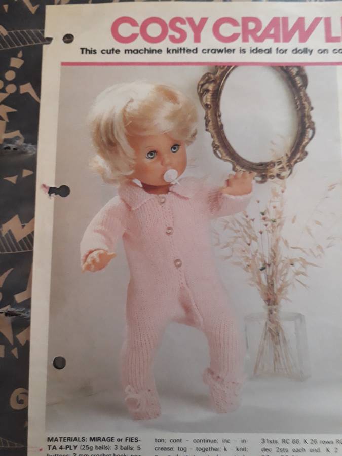 FIRST LOVE DOLL PATTERNS - COSY CRAWLER