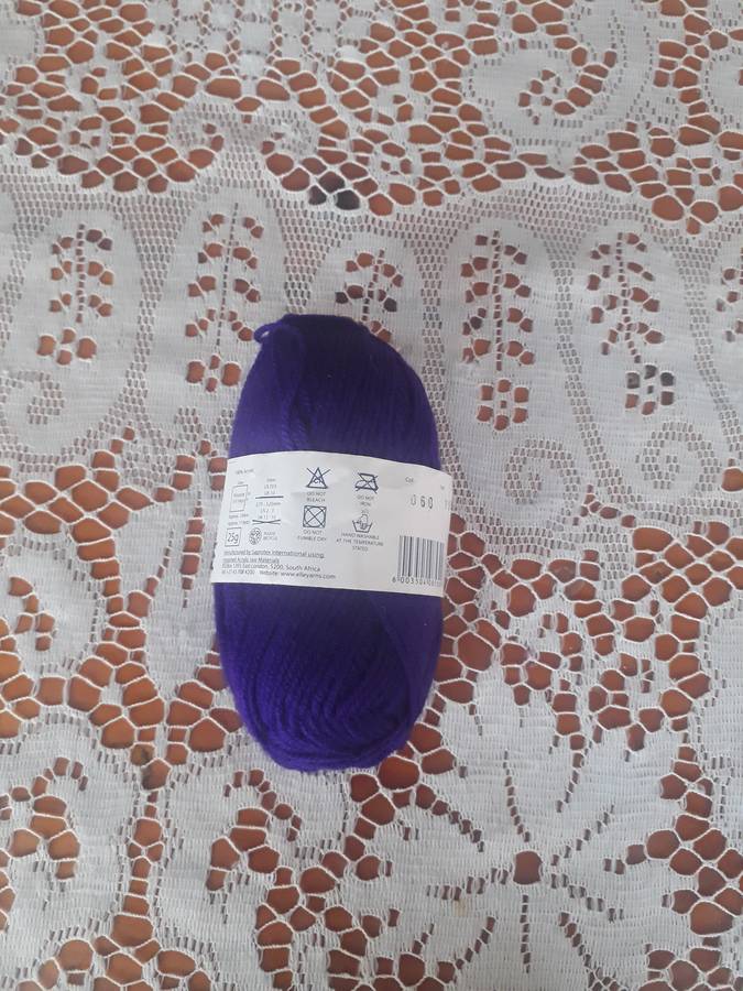 KNITTING WOOL/YARN - ELLE MIRAGE 4 PLY 25G - PURPLE COL 060 - NEW